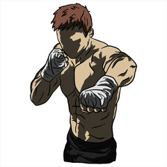 mixed martial art logo icon