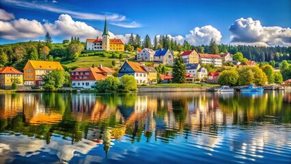 Lipno Dam & Frymburk Village: Breathtaking Boat View in Czech Republic