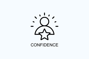 Confidence Vector  Or Logo Sign Symbol Illustration