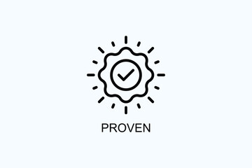 Proven Vector  Or Logo Sign Symbol Illustration