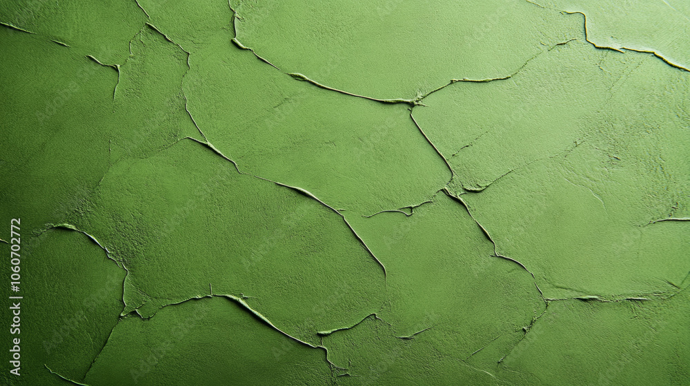 Canvas Prints close up of vibrant green textured surface with cracks and depth, showcasing unique design that adds