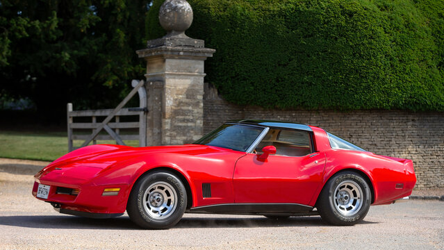 1981 red Chevrolet Corvette