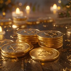 Golden Star of David Coins