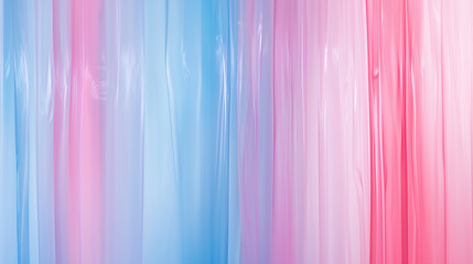 Soft Pastel Pink and Blue Sheer Curtains - Delicate Fabric Texture