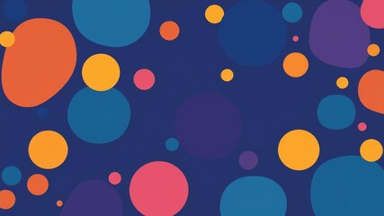 Abstract geometric dot pattern with varying sizes and colors, creating a modern and stylish wallpaper design, sizes, colors