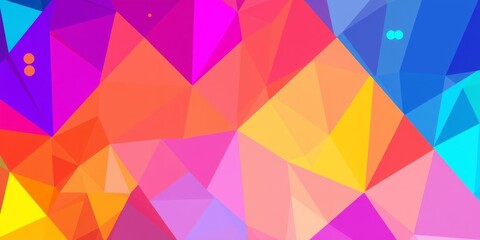 Abstract digital art of colorful geometric shapes forming a mesmerizing pattern on a computer screen, graphic, shapes
