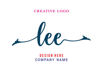 LEE  lettering logo is simple, easy to understand and authoritative