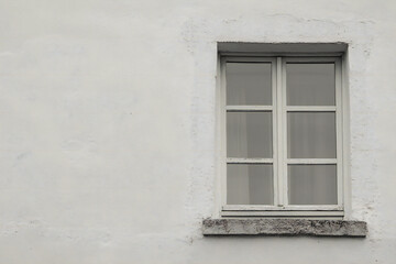 old window on a wall