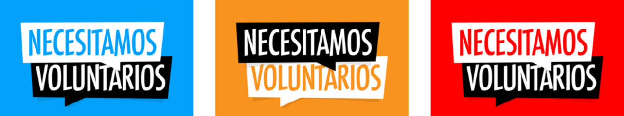 ¡Necesitamos voluntarios!