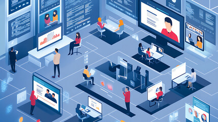 Obraz premium future meeting