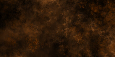 black orange effect background smoke gunge old pattern. abstract distressed vintage stains and ink splatter elegant antique beige color. dark art on the black background image space for text canvas . 
