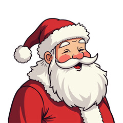 A jolly Santa Claus vector illustration