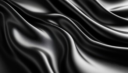 Obraz premium Elegant black liquid abstract background for luxurious branding and promotions