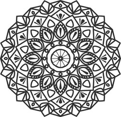 Seamless vector mandala pattern design for background