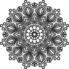 Seamless vector mandala pattern design for background