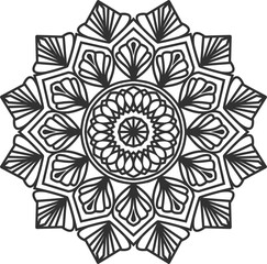 Seamless vector mandala pattern design for background