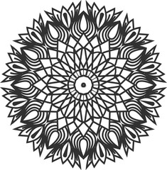 Seamless vector mandala pattern design for background