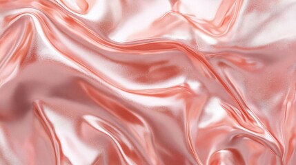 Fluid Satin Folds in Warm Blush Tones