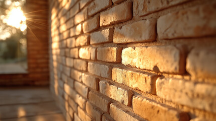 A retro brick wall with deep shadows, setting a dark, moody tone for a rock band CD cover. The bricks are textured and slightly cracked, adding character to the background, while s
