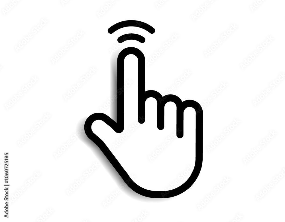Fototapete Mouse click cursor set. Hand Cursor. Click icon. Mouse pointer set. Arrow cursor. Pointer click icon. Clicking cursor, pointing hand clicks and waiting loading icons. Website arrows or hand icon.