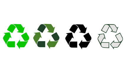 Obraz premium Recycle symbol icon representing eco-friendly practices and environmental conservation