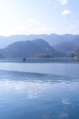 boat on the lake, big lake, nature 