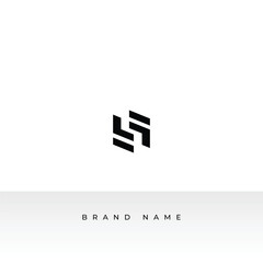 Logo letter S unique design with a white background S logo