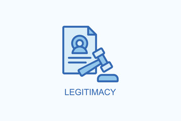 Legitimacy vector  or logo sign symbol illustration