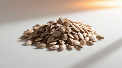 sunflower seeds in a pile