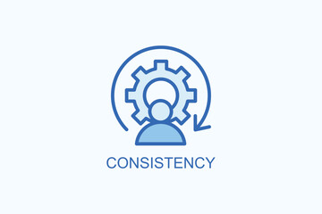 Consistency vector  or logo sign symbol illustration