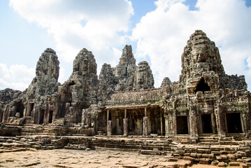 Naklejka premium Bayon temple in Angkor Thom, Siem Reap, Cambodia.