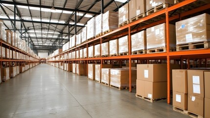 Obraz premium High-Tech Cold Storage Warehouse with Advanced Refrigeration Systems - Ideal Temperature-Controlled Food Storage Solutions for Optimal Freshness