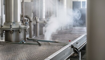 복잡한 공장의 배관 시스템