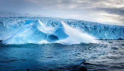 Fototapeta premium 빙하가 붕괴하고 있다