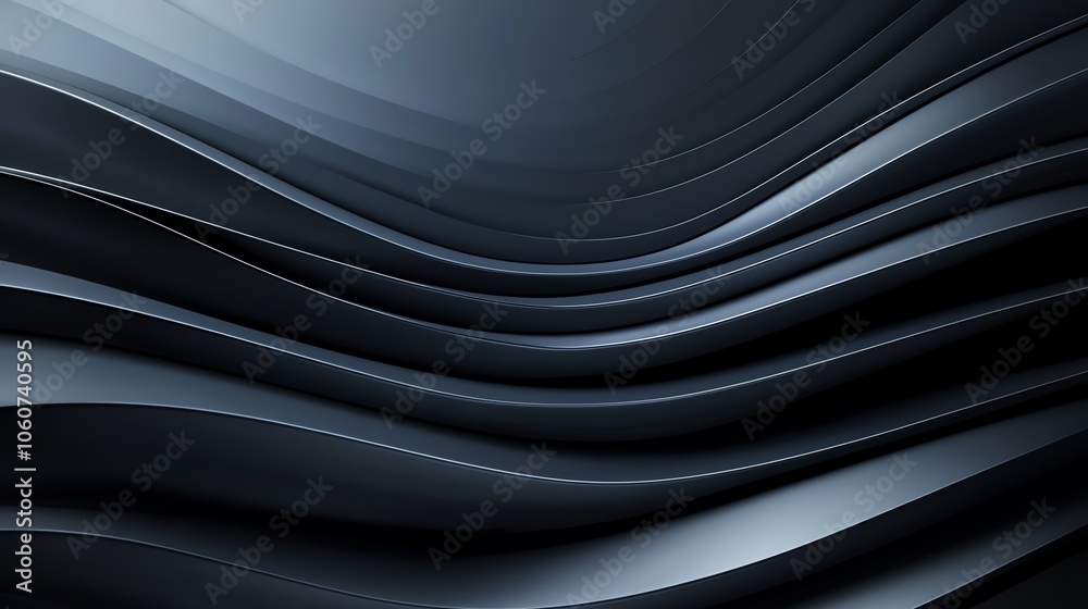 Poster abstract dark waves create a modern and dynamic background, perfect for design and artistic projects