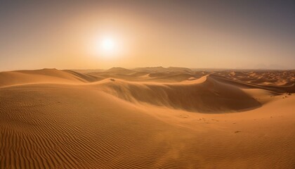 사막을 뒤덮는 거대한 모래폭풍
