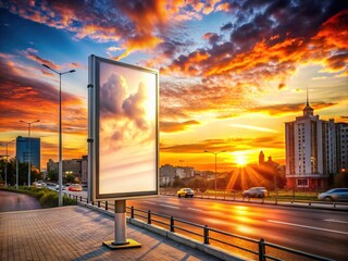 White Outdoor Advertising Poster Silhouette Photography