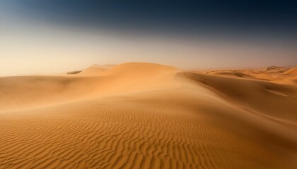 사막을 뒤덮는 거대한 모래폭풍