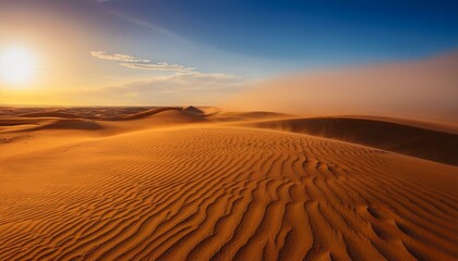 사막을 뒤덮는 거대한 모래폭풍