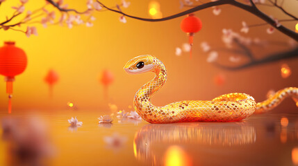 Obraz premium snake of chinese new year