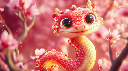 Obraz premium snake of chinese new year