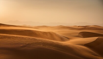 사막을 뒤덮는 거대한 모래폭풍