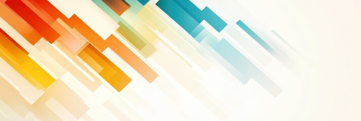 Naklejka premium A Dynamic Burst of Colorful Arrows Overlapping on a Bright White Background Illustrating Movement
