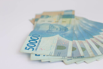 Rupiah currency 9
Several rupiah banknotes on a white background