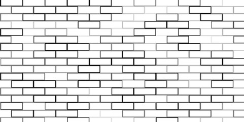 White brick wall texture background for stone tile block painted. Realistic white masonry for metro, kitchen, bathroom design.