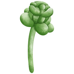 green succulent plant with unique shape and texture