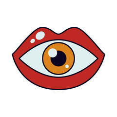 Psychedelic Hippie Mouth