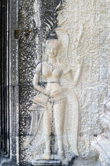 Beautiful Apsara in Angkor Wat, Siem reap, Cambodia.