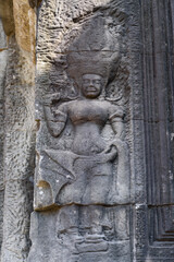 Apsara in Angkor Wat, Siem reap, Cambodia.
