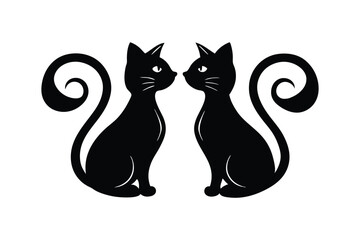 Adorable Valentine's Day Cat with Heart - Cute Cartoon Feline Love Icon for Cards, Gifts & Romantic Decor